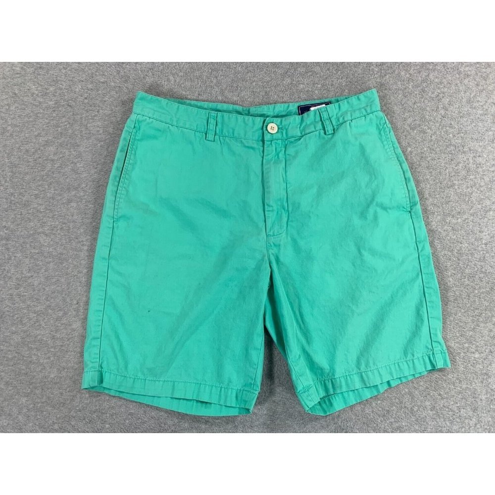 Vineyard Vines Cotton Casual BREAKER Chino‎ Shorts (Men's 34) Green
